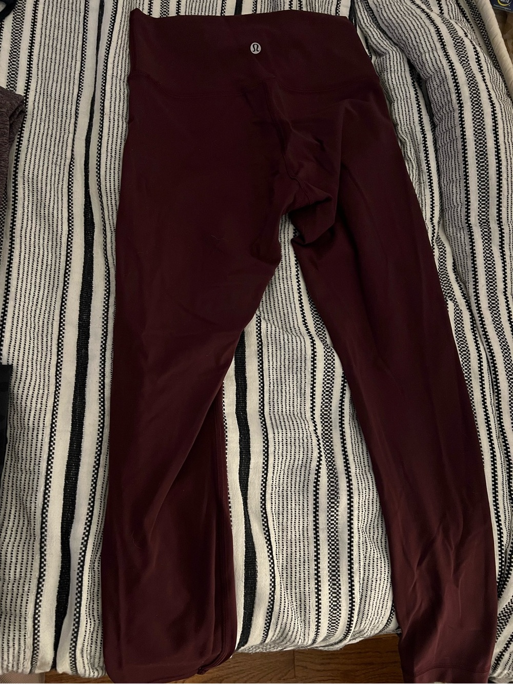 lululemon athletica Maroon Leggings